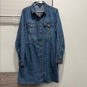 Frye Women's Long Sleeve Denim Mini Dress